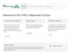 Tablet Screenshot of checevents.org